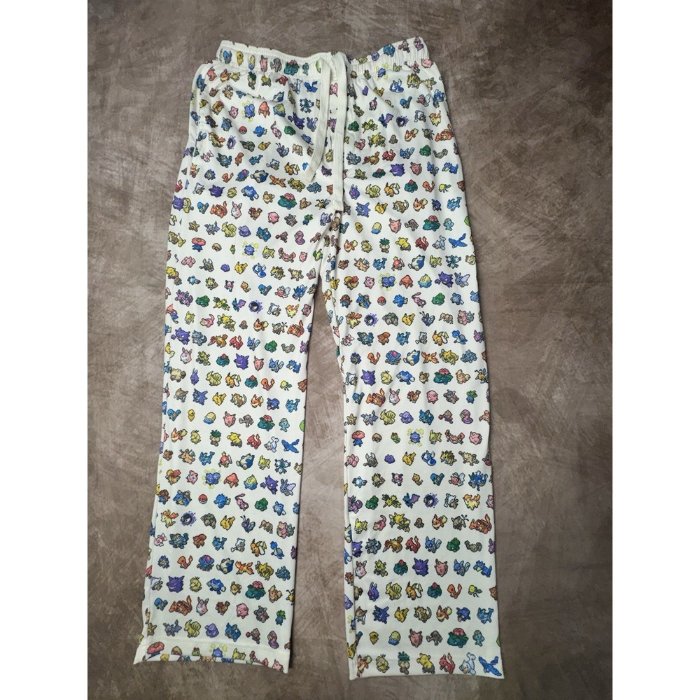 Official Pokémon Unisex Pajama Pants Bottoms With pockets Size Small